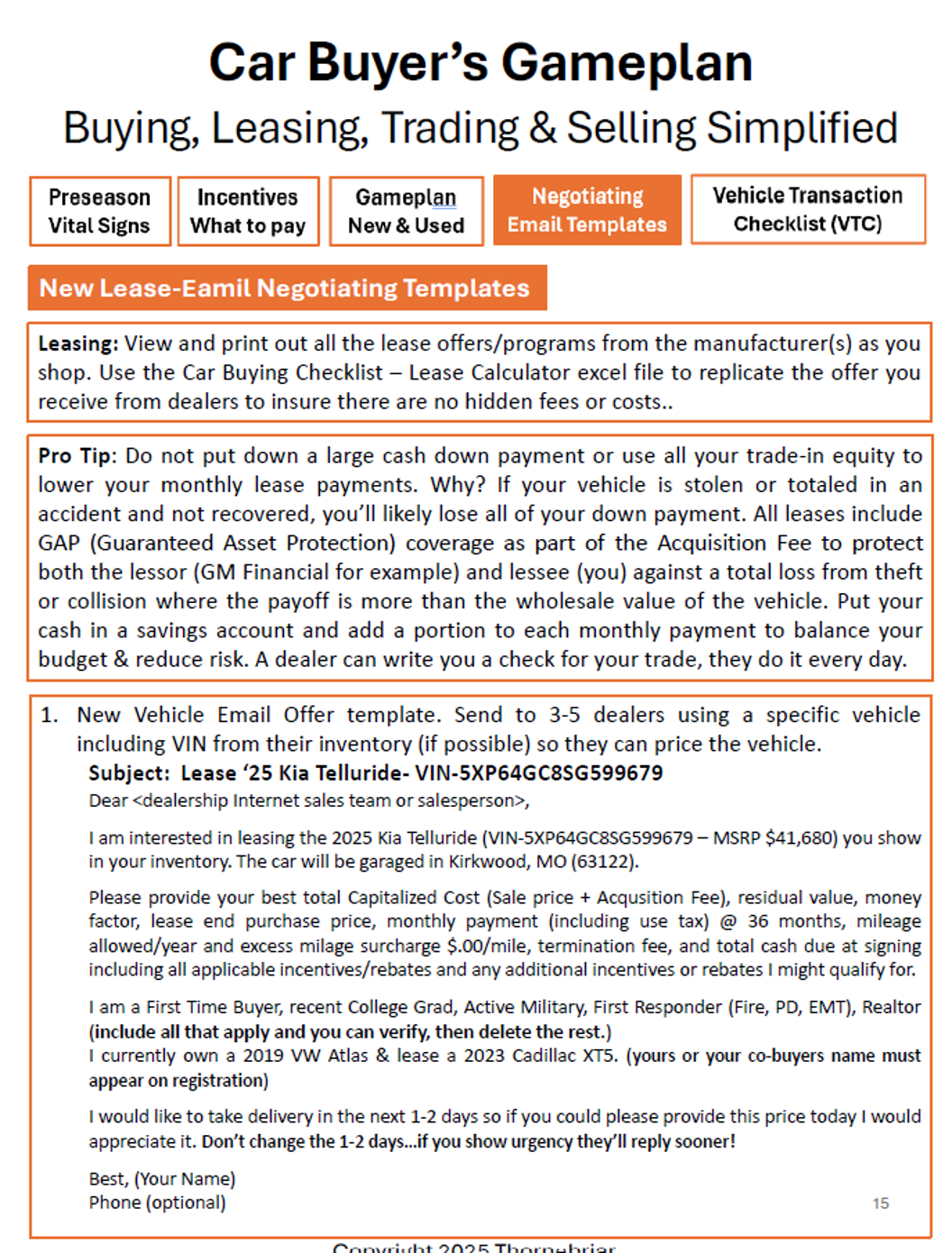 Email Negotiating Templates