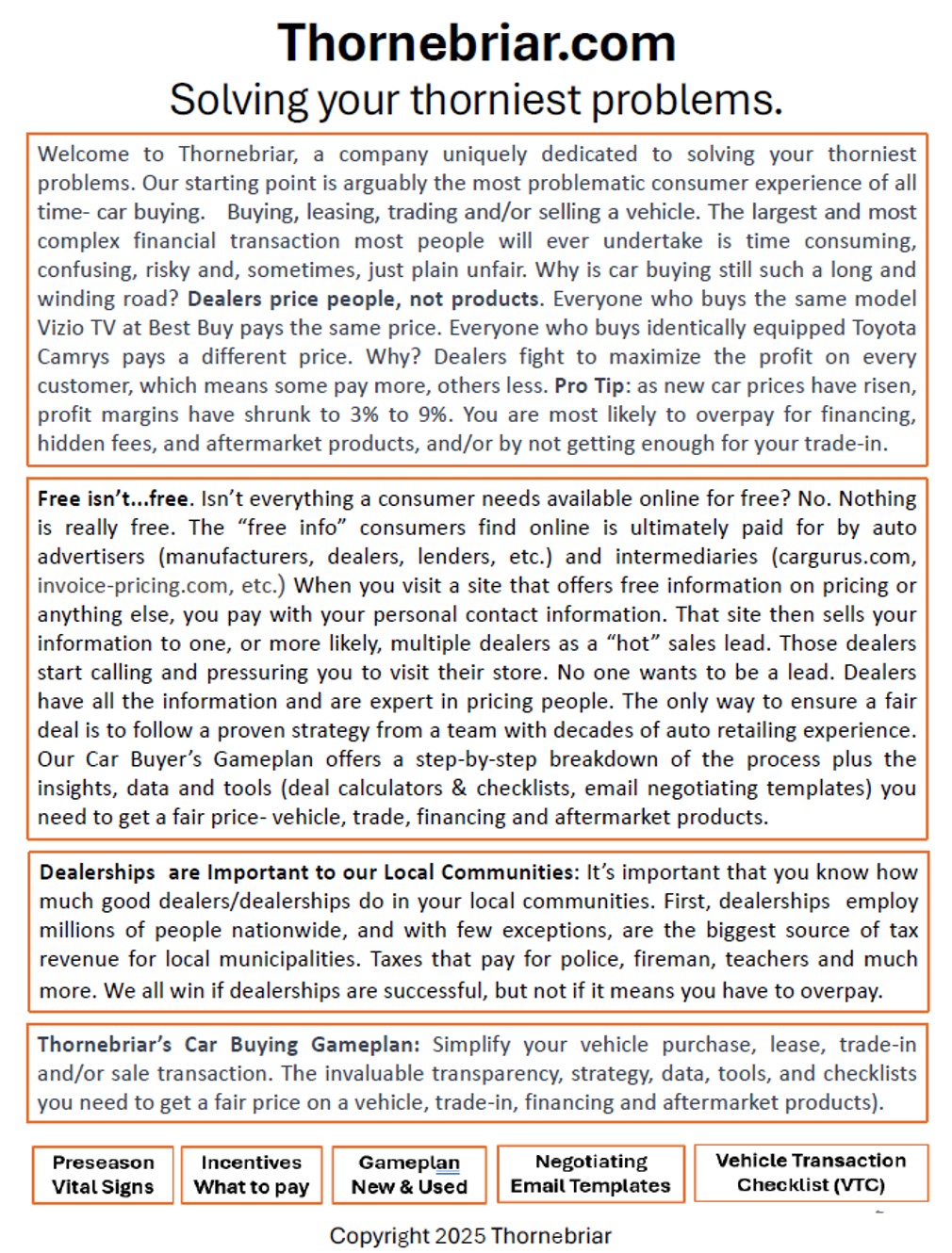 Gameplan Overview