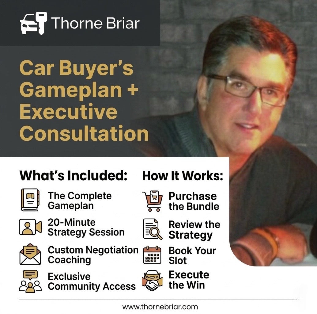 Car Buyer’s Gameplan + 20 Minute Executive Consultation Session - Thornebriar