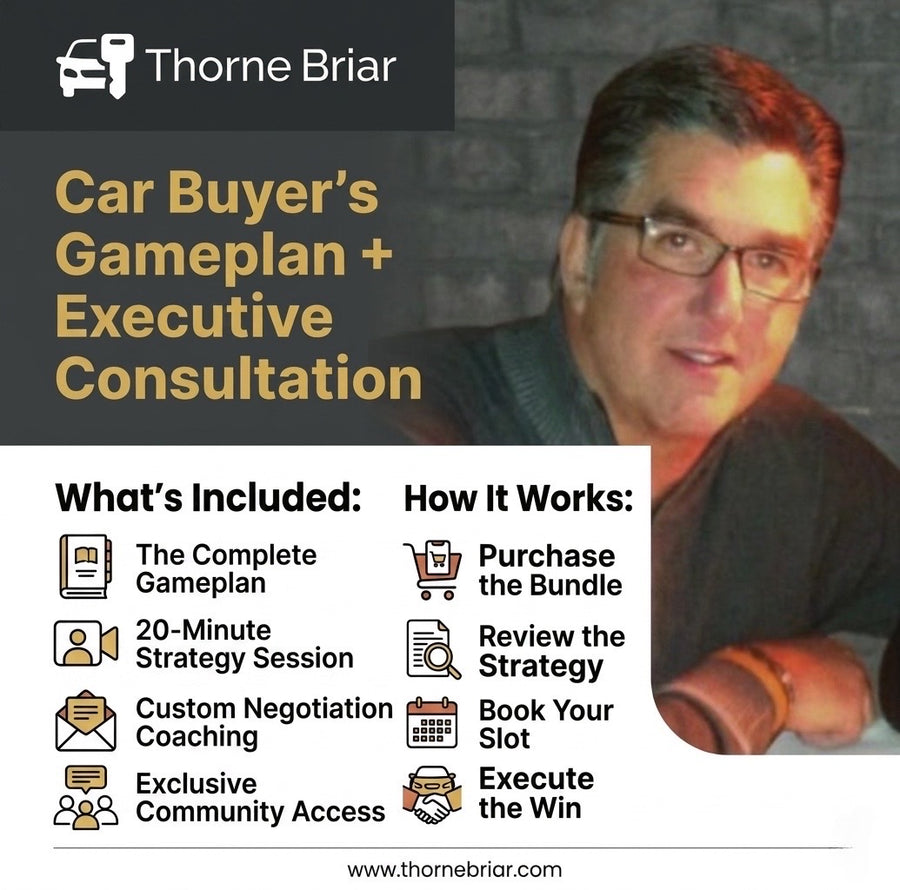 Car Buyer’s Gameplan + 20 Minute Executive Consultation Session - Thornebriar